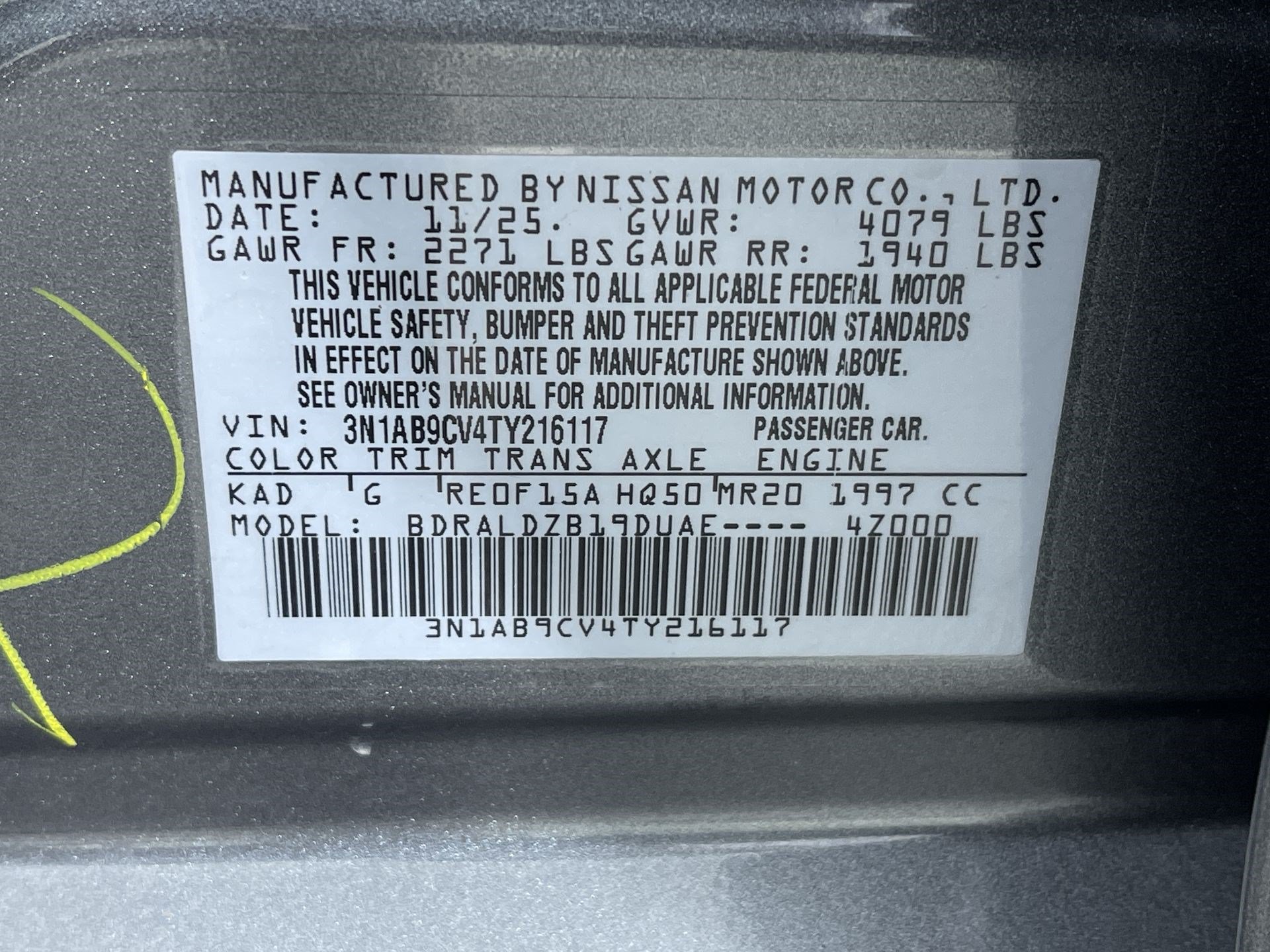 Certified 2026 Nissan Sentra SV w/ SV Convenience Package FWD image 12