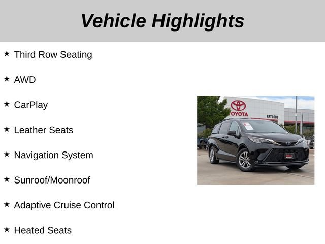 Used 2023 Toyota Sienna XSE AWD/4WD image 5