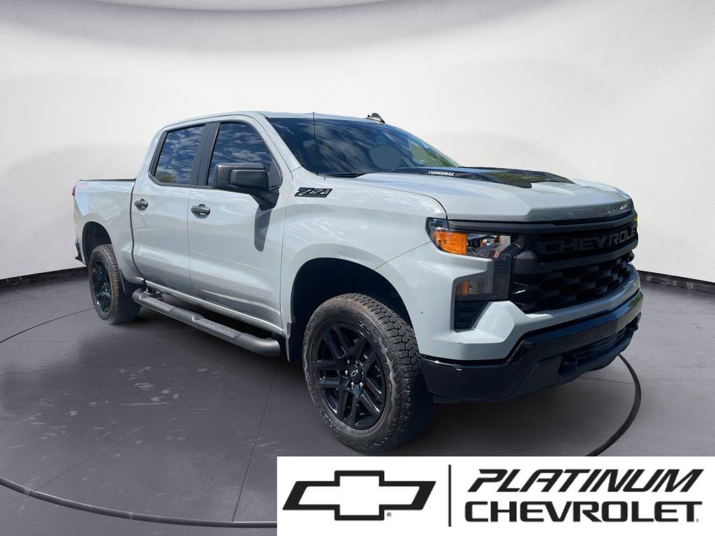 Used 2024 Chevrolet Silverado 1500 Custom Trail Boss w/ Turbomax Blackout Package AWD/4WD image 1
