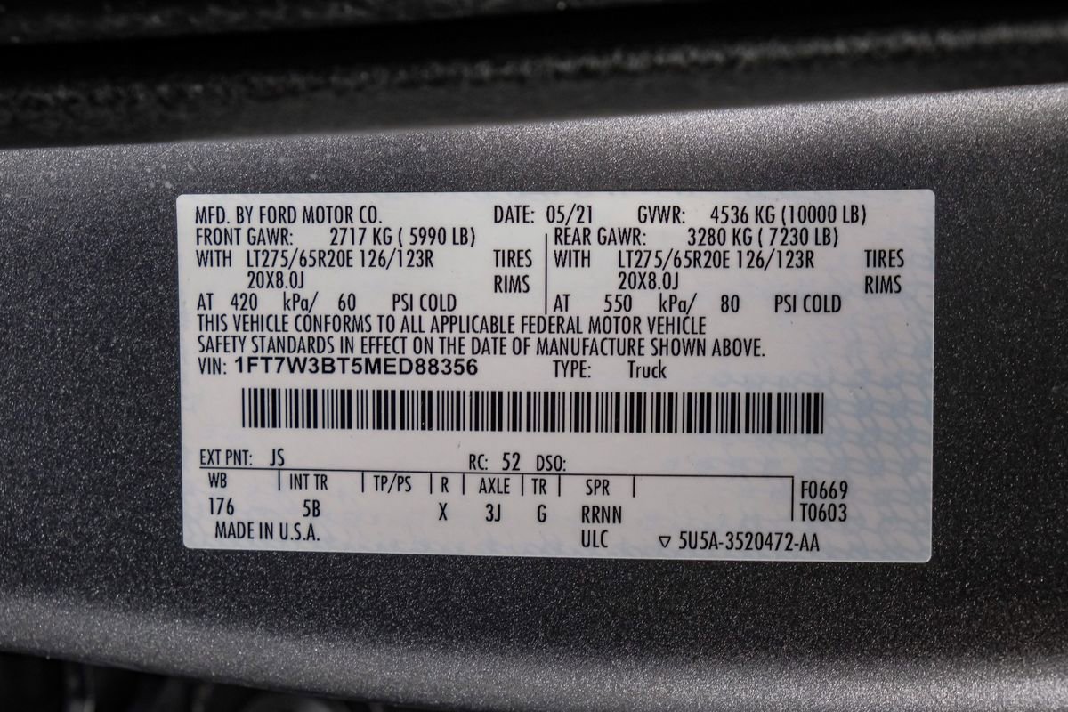 Used 2021 Ford F350 Lariat w/ Chrome Package AWD/4WD image 62