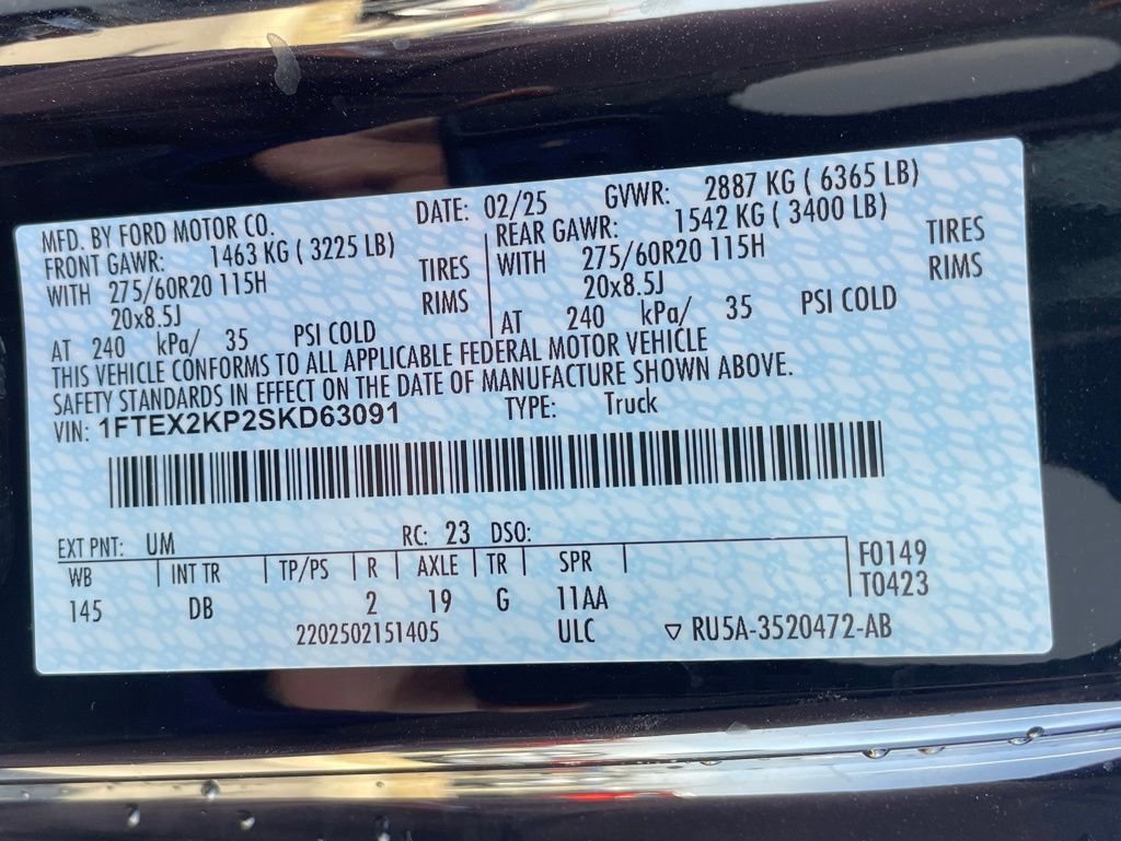 Used 2025 Ford F150 STX w/ Equipment Group 200A image 31