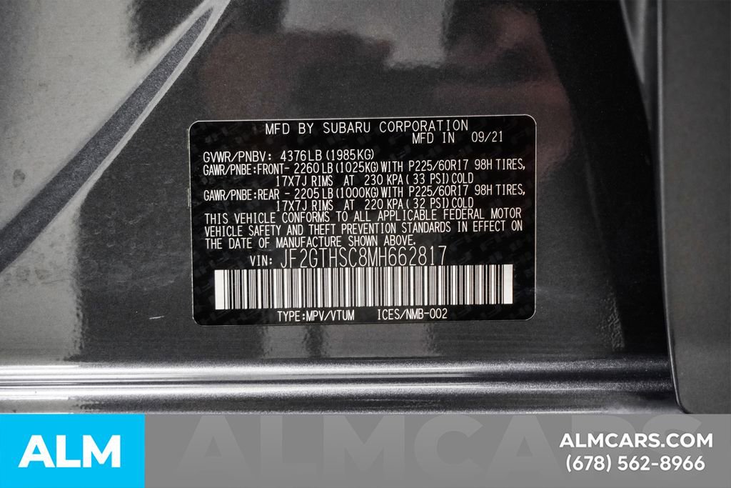 Used 2021 Subaru Crosstrek 2.5i Sport w/ Moonroof Package image 59