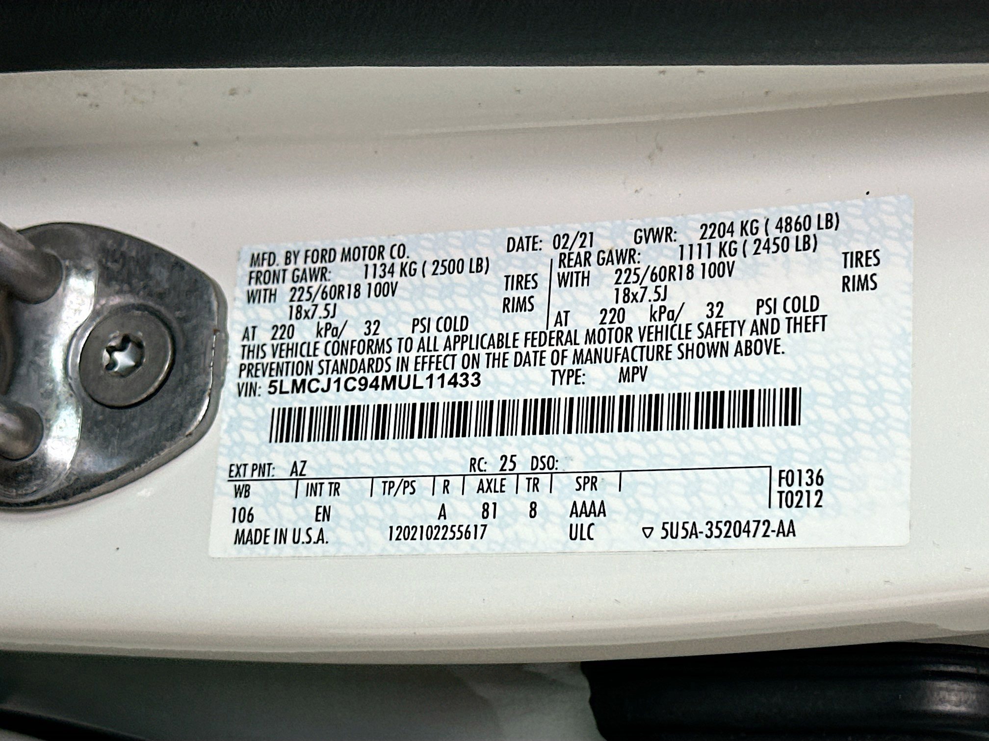 Used 2021 Lincoln Corsair FWD image 33