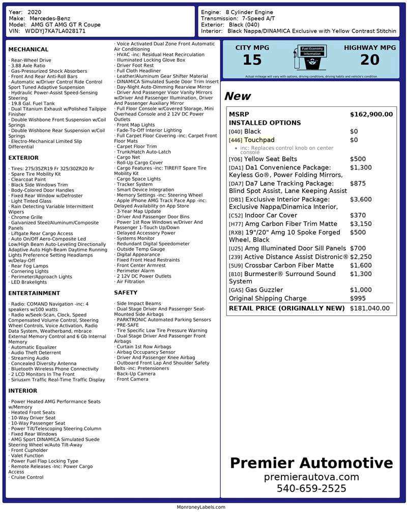 Used 2020 Mercedes-Benz AMG GT R image 2