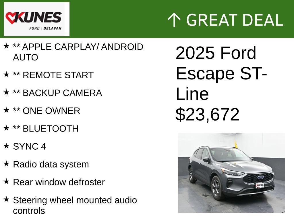 Used 2025 Ford Escape ST-Line AWD/4WD image 2