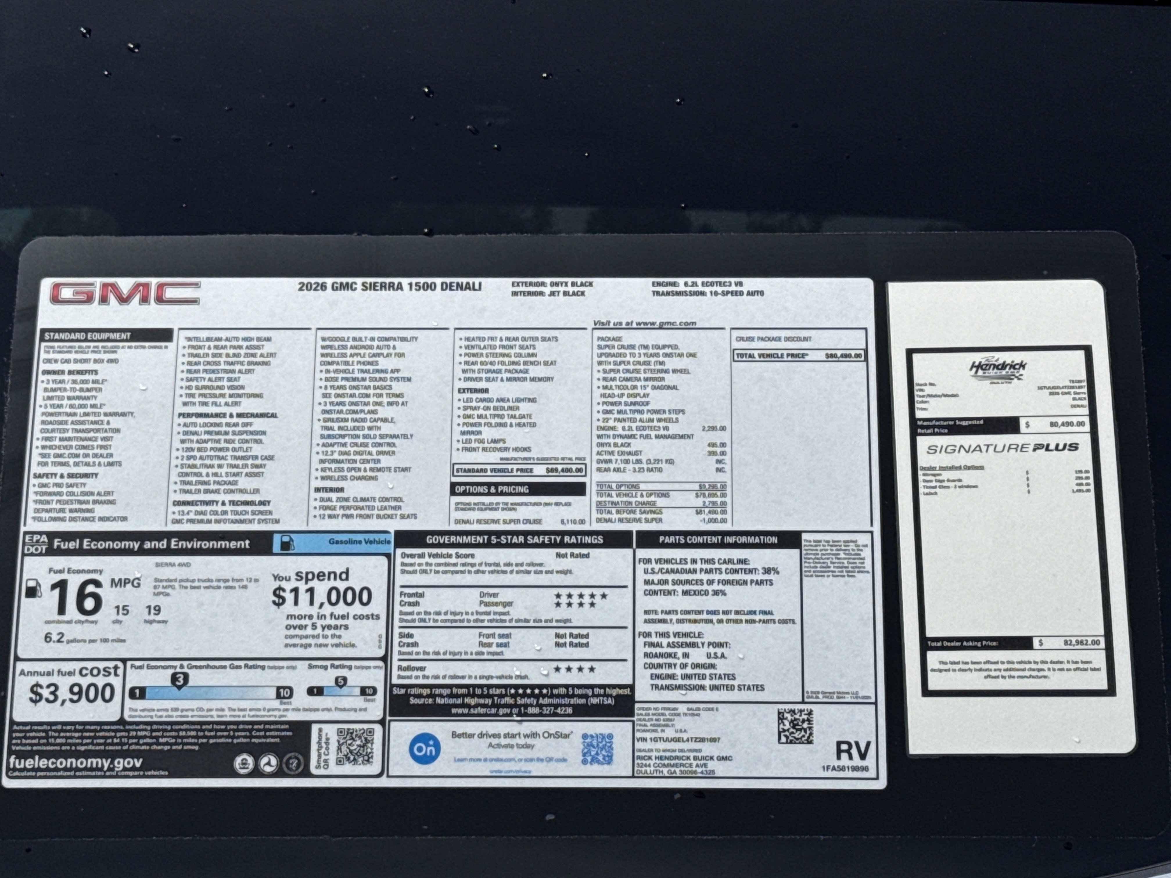 New 2026 GMC Sierra 1500 Denali AWD/4WD image 36