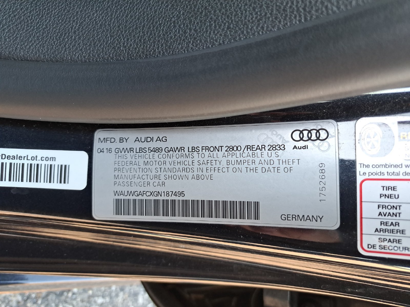 Used 2016 Audi A7 3.0T Premium Plus w/ 20" Wheel & Tire Package AWD/4WD image 13