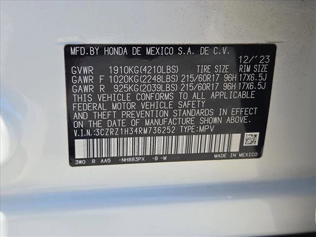 Used 2024 Honda HR-V LX image 23