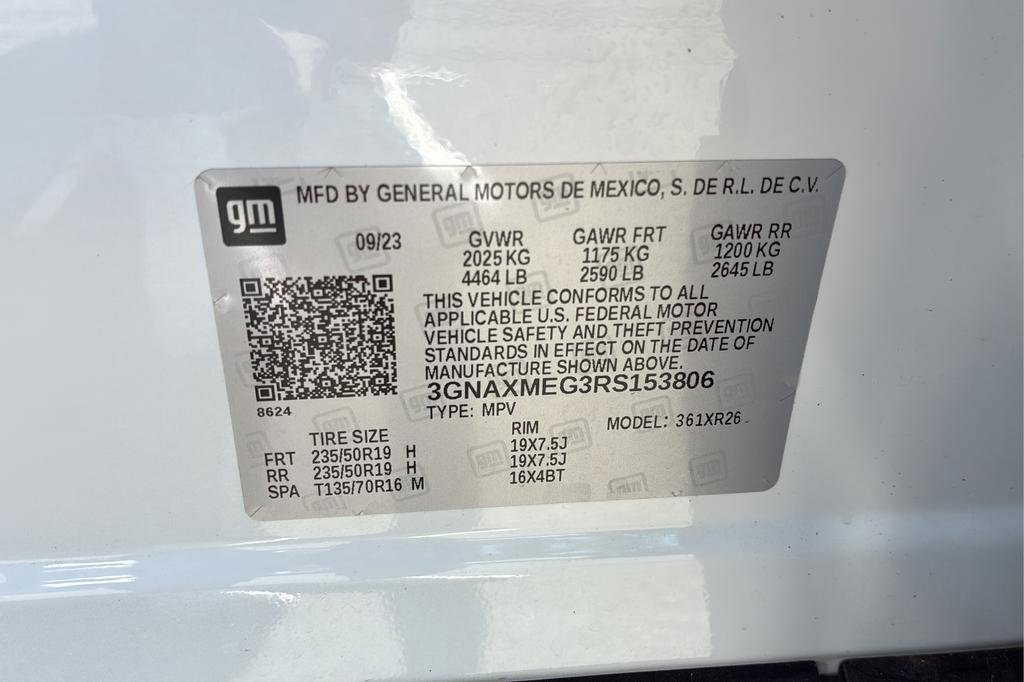 Used 2024 Chevrolet Equinox RS w/ RS Leather Package FWD image 34