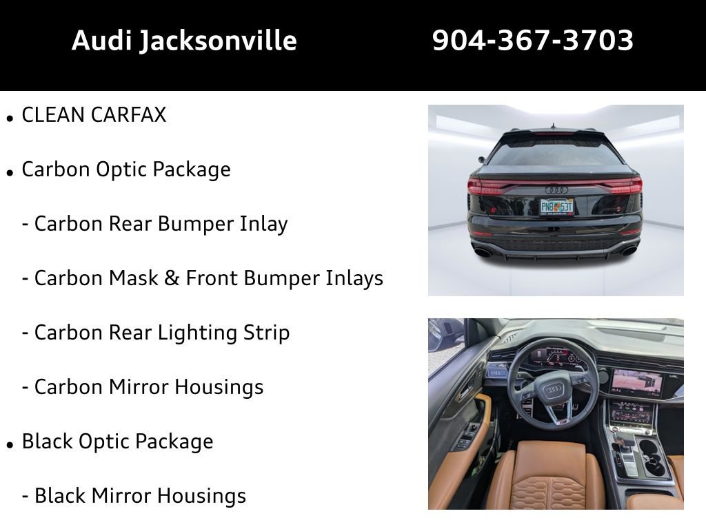 Certified 2023 Audi RS Q8 w/ Black Optic Package AWD/4WD image 9