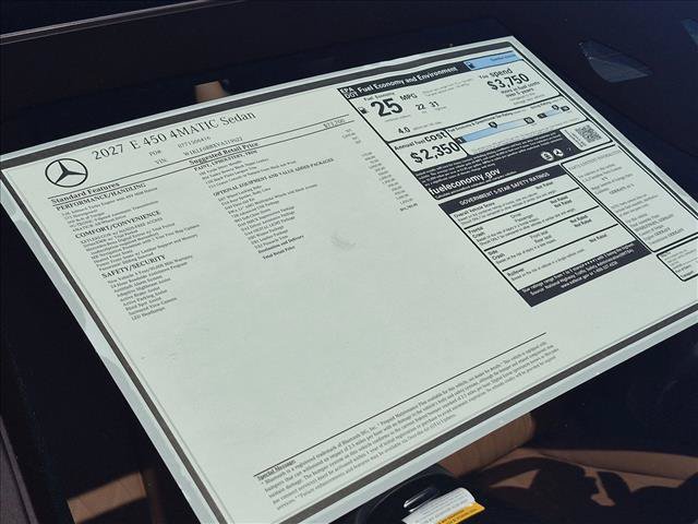 New 2027 Mercedes-Benz E 450 4MATIC Sedan image 18