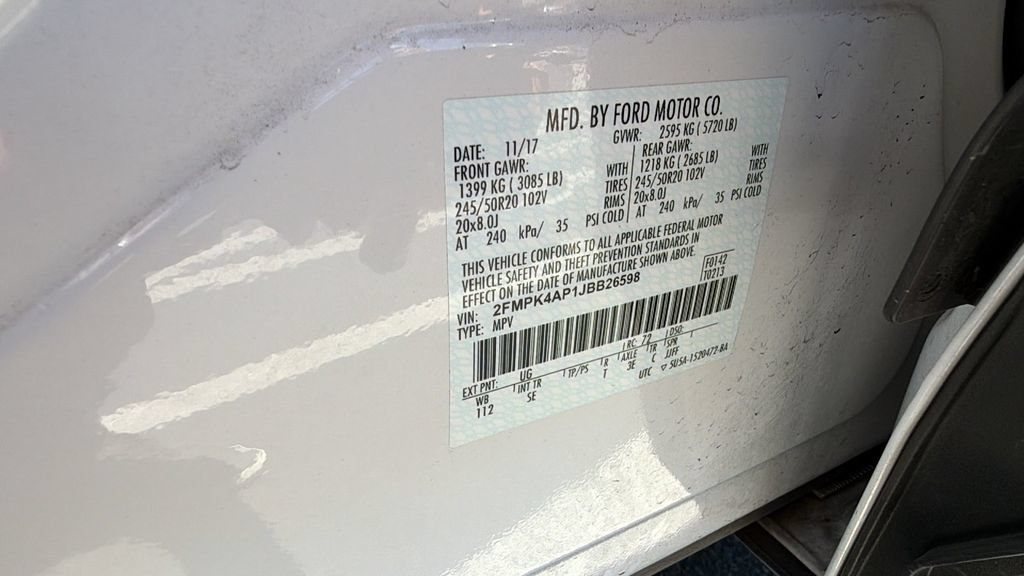 Used 2018 Ford Edge Sport w/ Equipment Group 401A AWD/4WD image 30