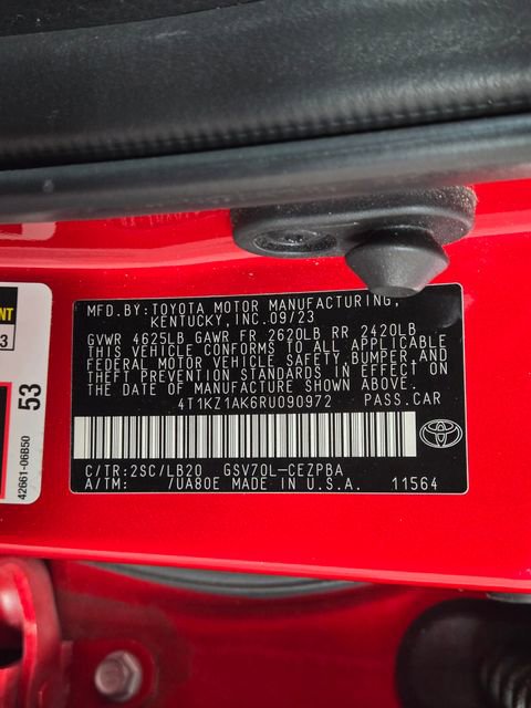 Used 2024 Toyota Camry XSE w/ Navigation Package FWD image 30