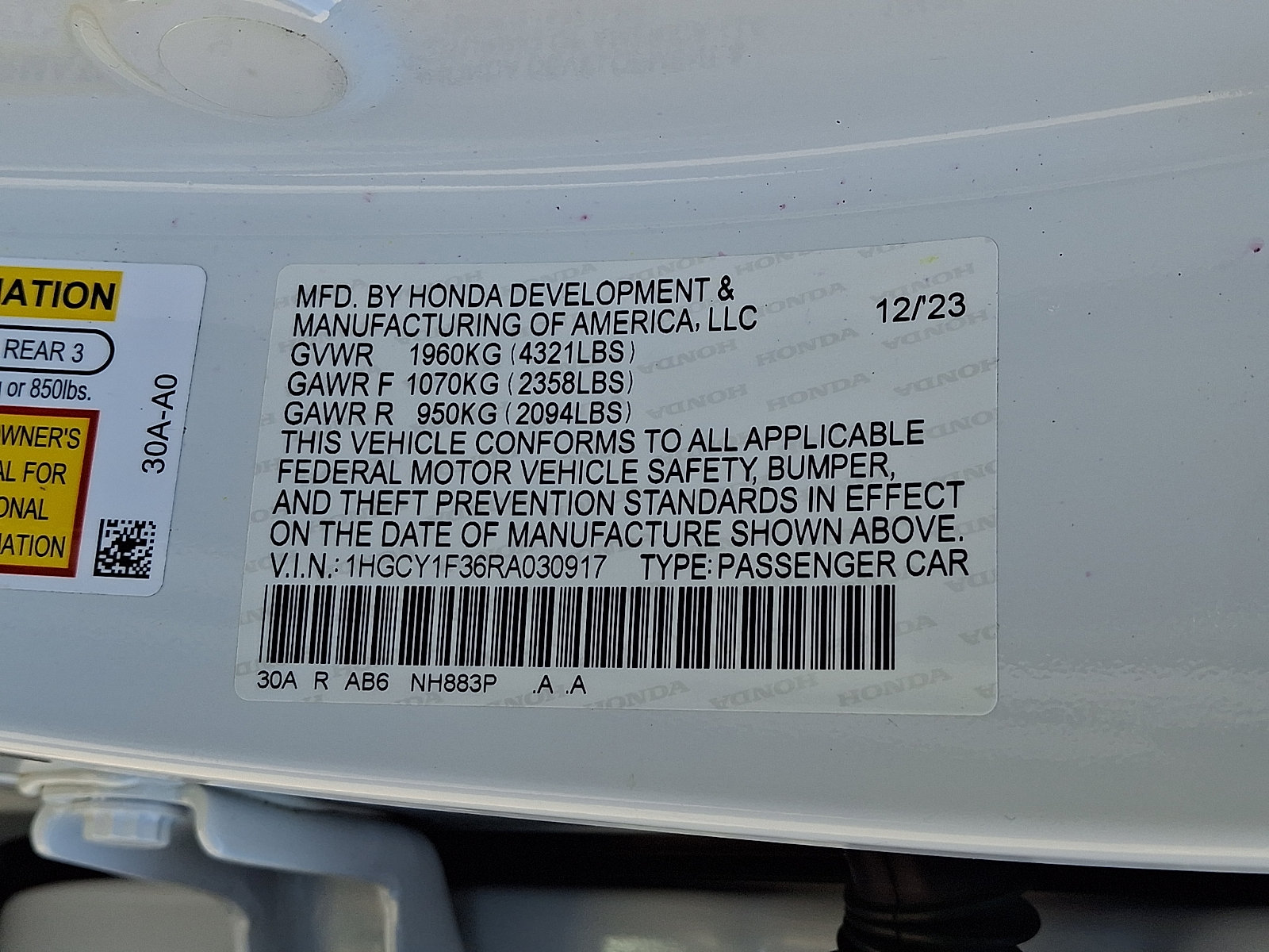 Used 2024 Honda Accord EX image 27