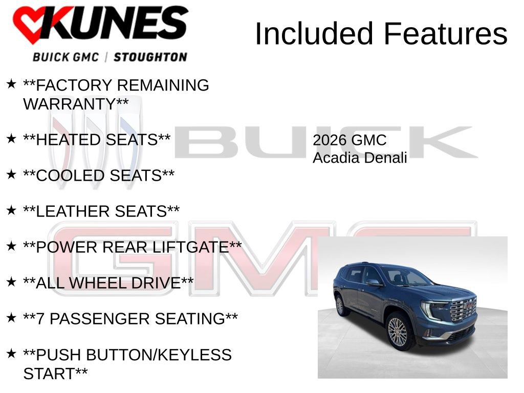 New 2026 GMC Acadia Denali image 3