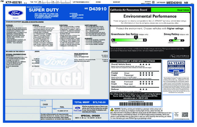 Used 2021 Ford F250 King Ranch AWD/4WD image 4