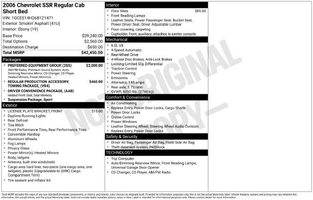 Used 2006 Chevrolet SSR w/ Preferred Equipment Group RWD image 36
