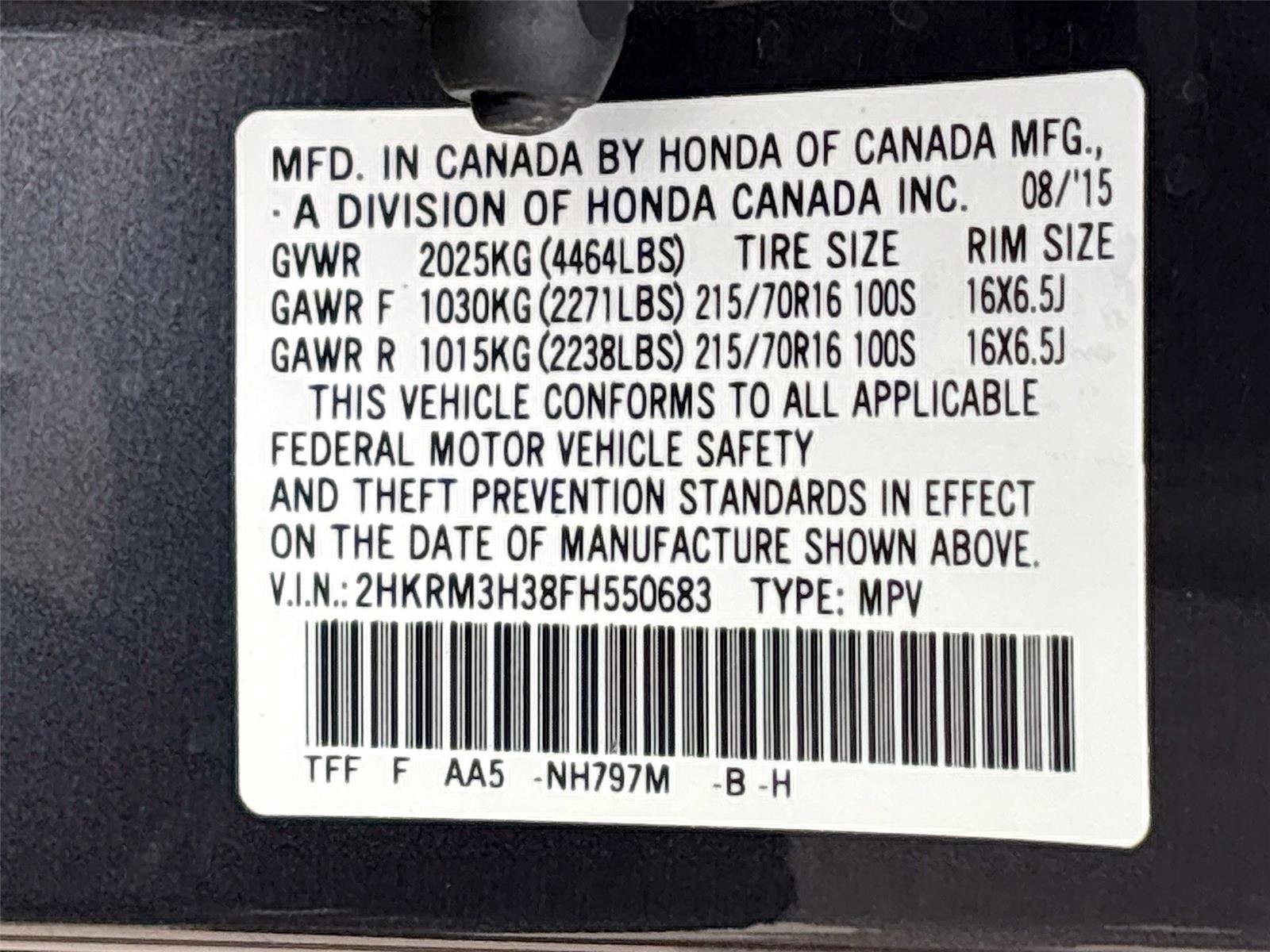 Used 2015 Honda CR-V LX image 30