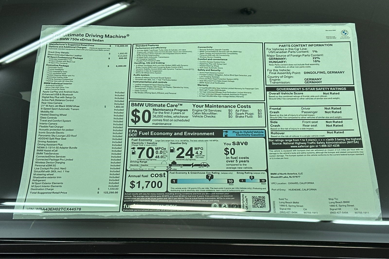 New 2026 BMW 750e xDrive w/ Executive Package AWD/4WD image 29