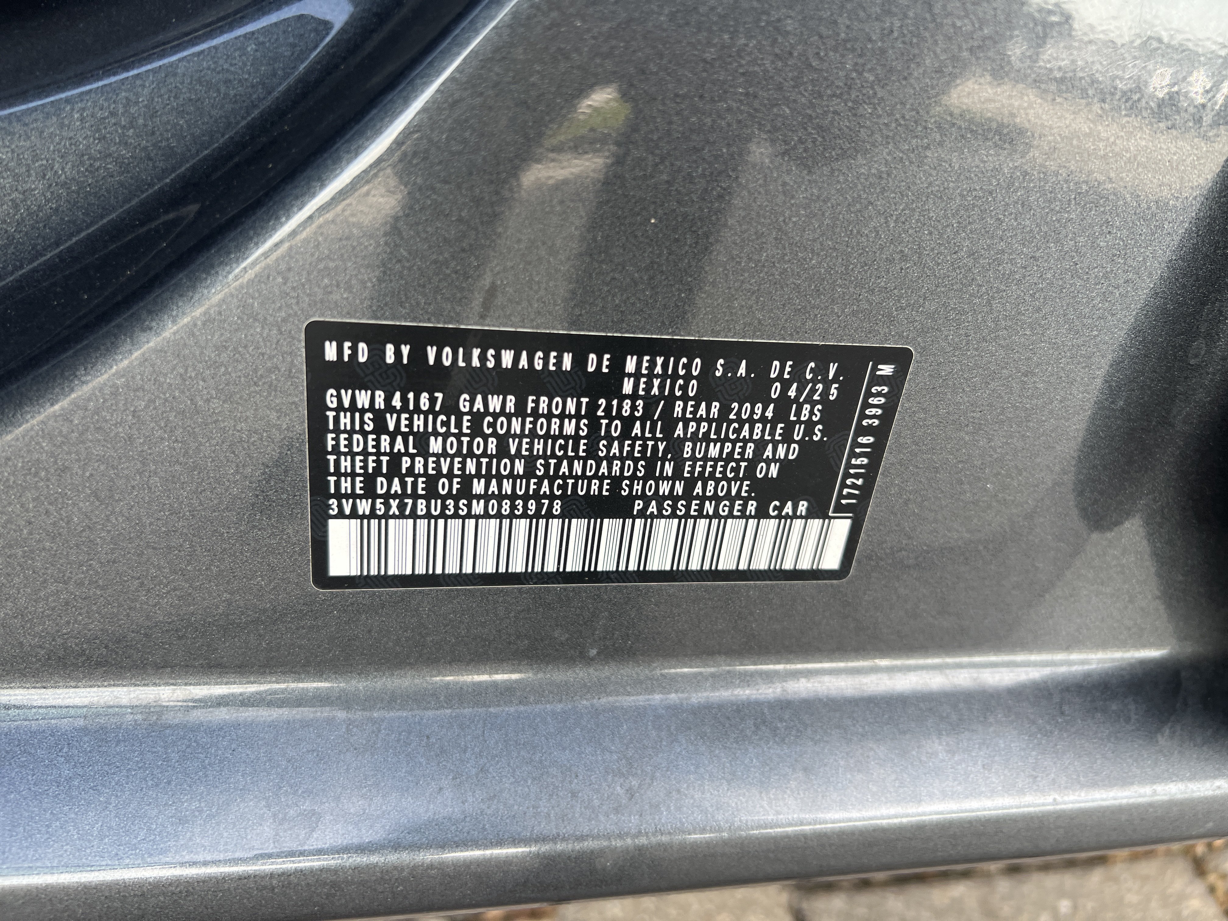 Certified 2025 Volkswagen Jetta S FWD image 30