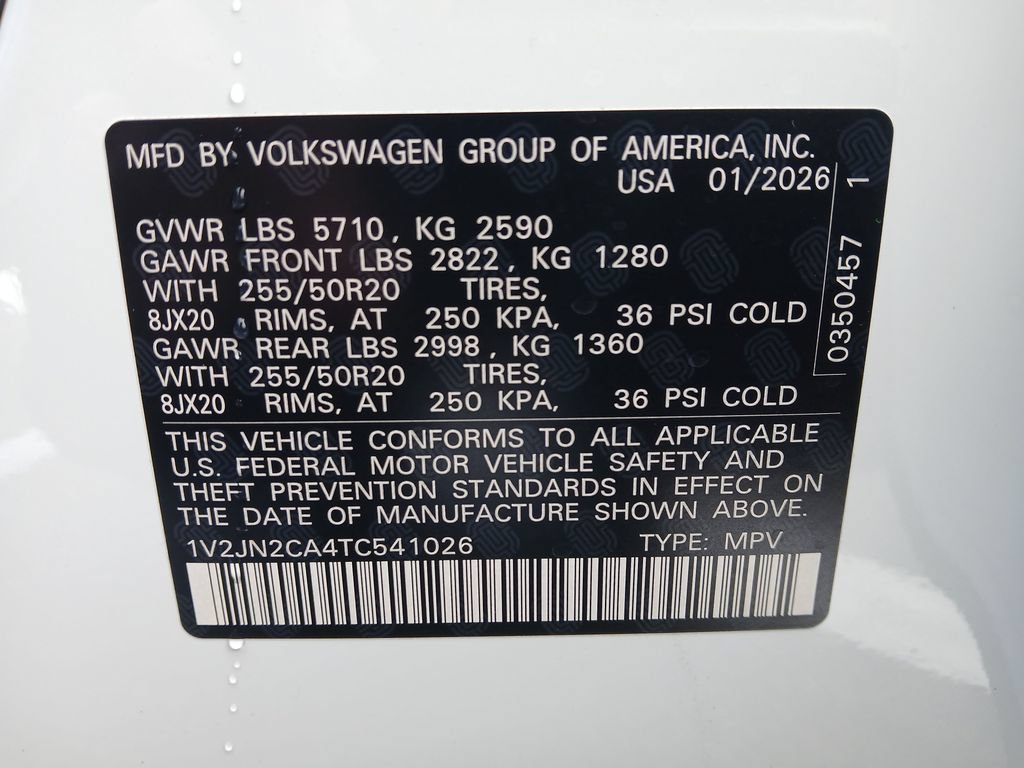 New 2026 Volkswagen Atlas SE FWD image 29