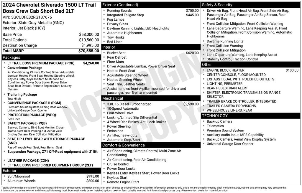 Used 2024 Chevrolet Silverado 1500 LT Trail Boss w/ LT Trail Boss Premium Package AWD/4WD image 27