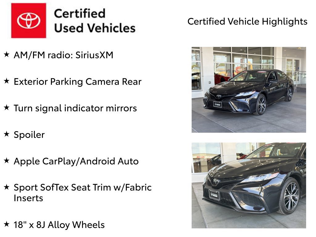 Certified 2024 Toyota Camry SE FWD image 7