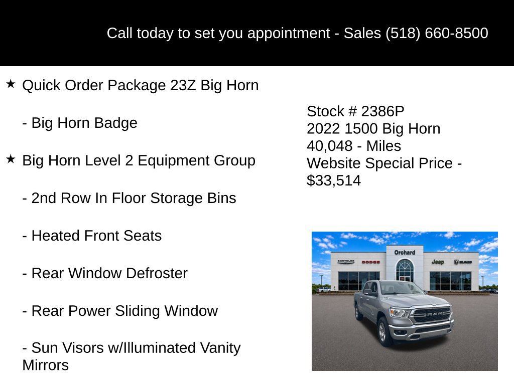 Used 2022 RAM 1500 Big Horn AWD/4WD image 5