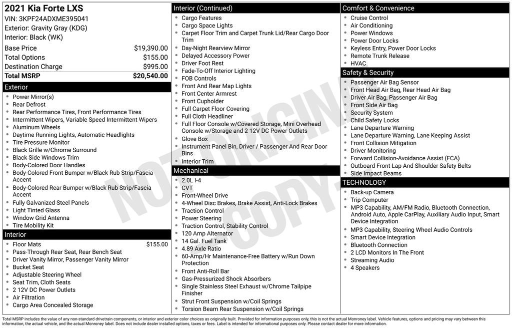 Used 2021 Kia Forte LXS image 28