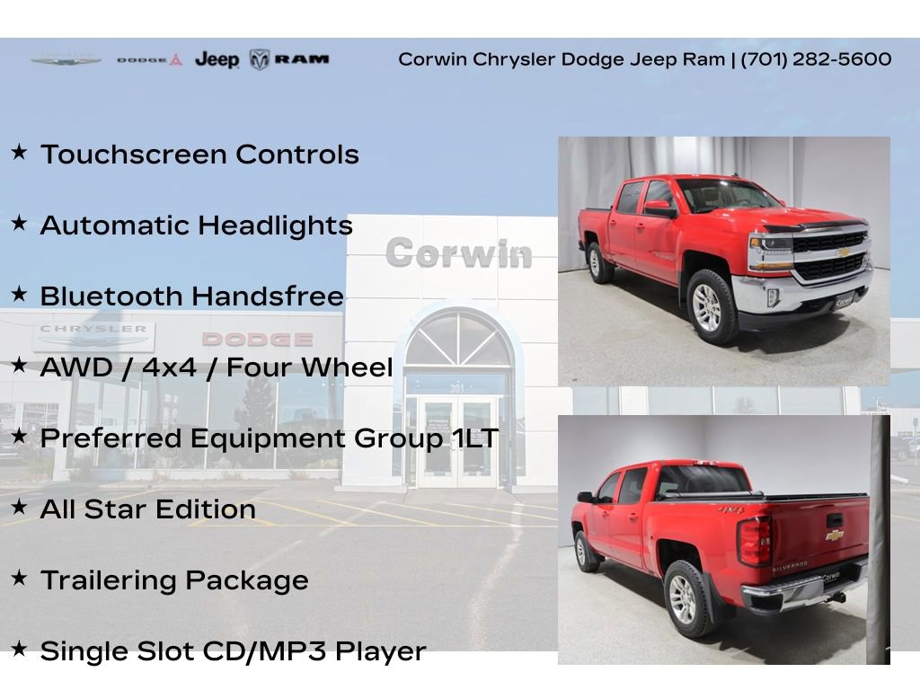 Used 2018 Chevrolet Silverado 1500 LT w/ All Star Edition AWD/4WD image 8