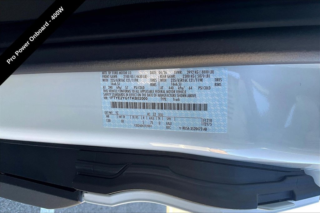 New 2026 Ford Transit 150 Low Roof AWD w/ Exterior Upgrade Package image 12