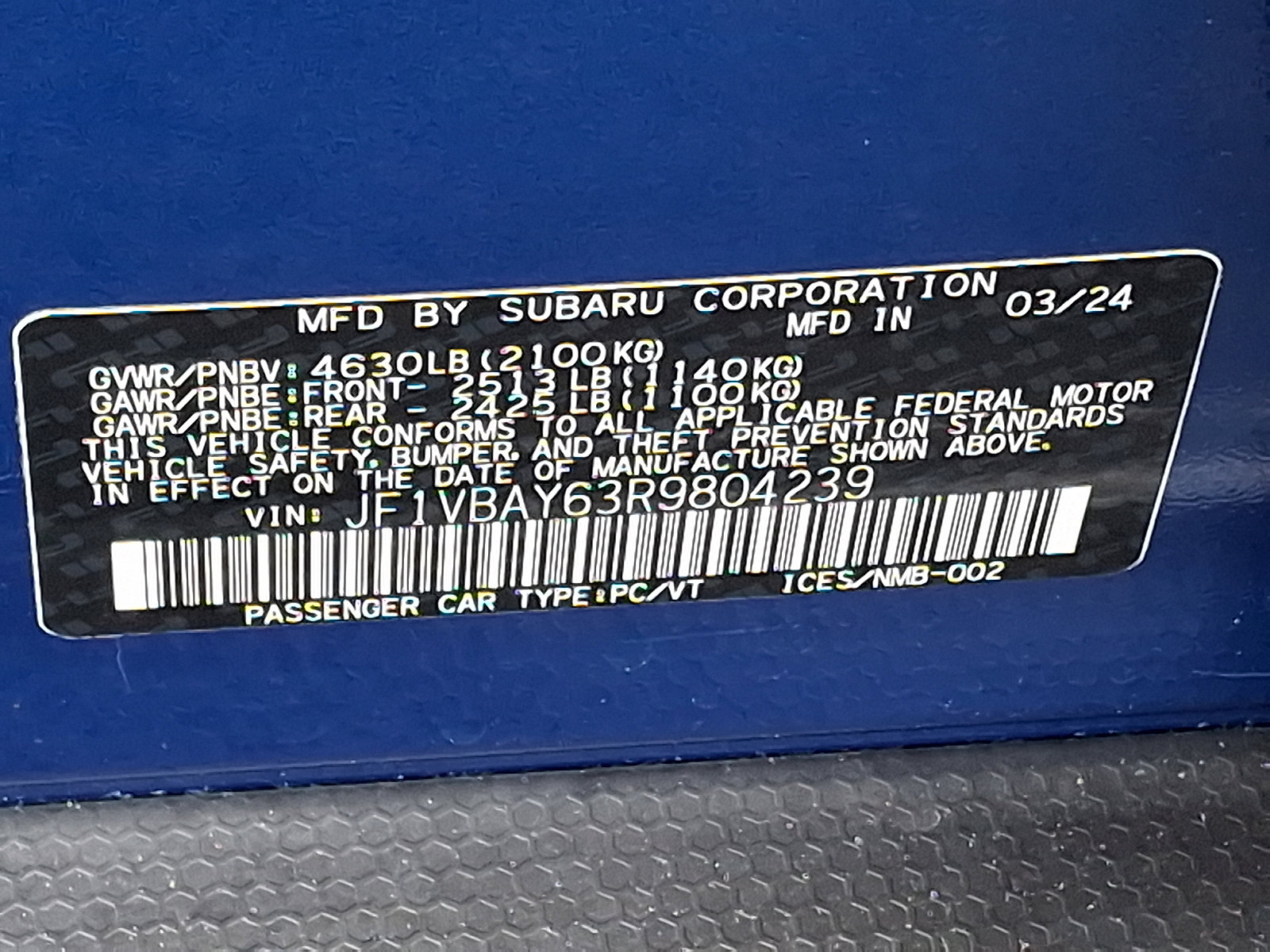 Used 2024 Subaru WRX TR image 27