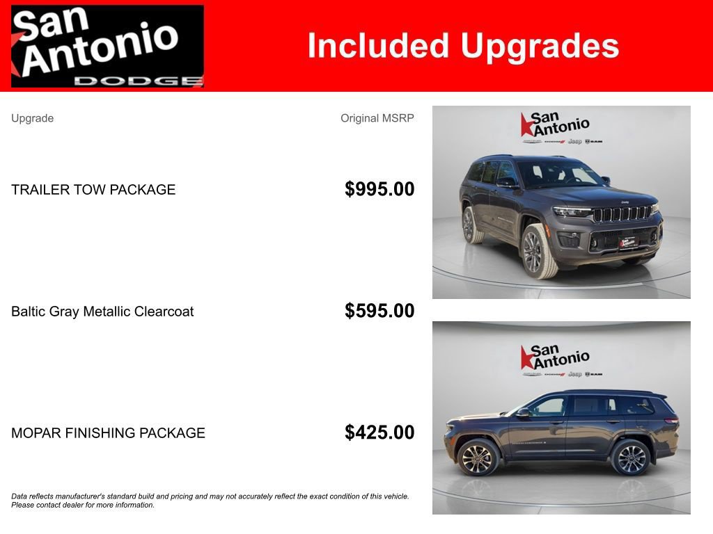 New 2025 Jeep Grand Cherokee L Overland w/ Trailer Tow Package AWD/4WD image 7