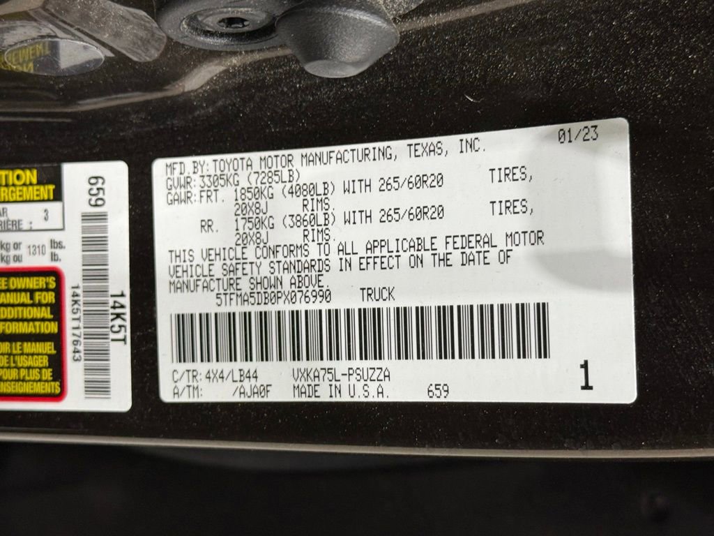 Used 2023 Toyota Tundra 1794 Edition w/ Advanced Package image 36