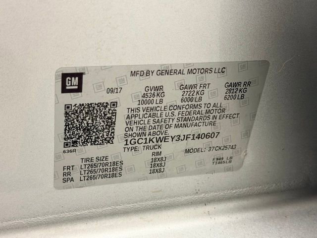 Certified 2018 Chevrolet Silverado 2500 LTZ w/ Duramax Plus Package image 25