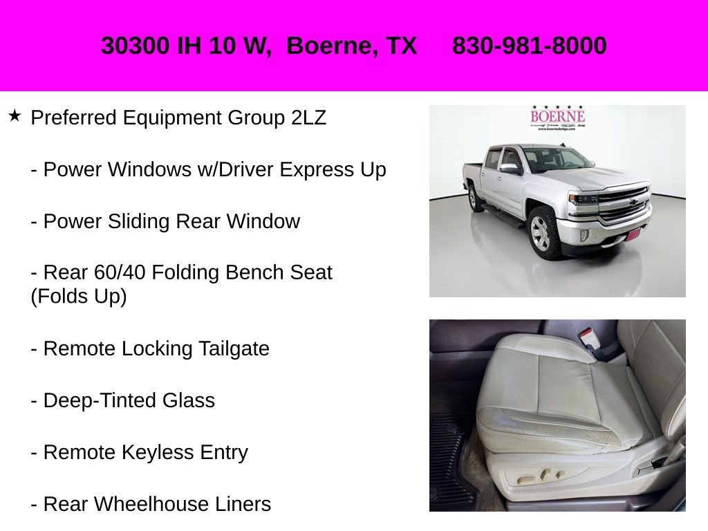 Used 2017 Chevrolet Silverado 1500 LTZ Z71 w/ LTZ Plus Package image 11