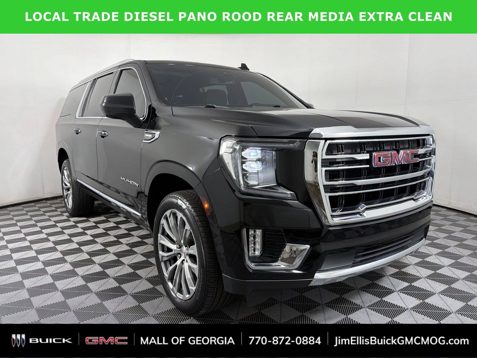 Used 2021 GMC Yukon XL SLT w/ Rear Media and Nav Package