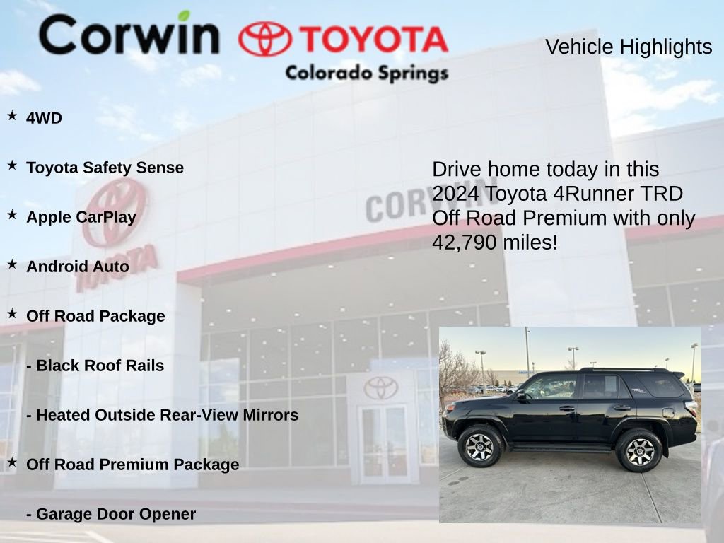Used 2024 Toyota 4Runner TRD Off-Road Premium AWD/4WD image 6