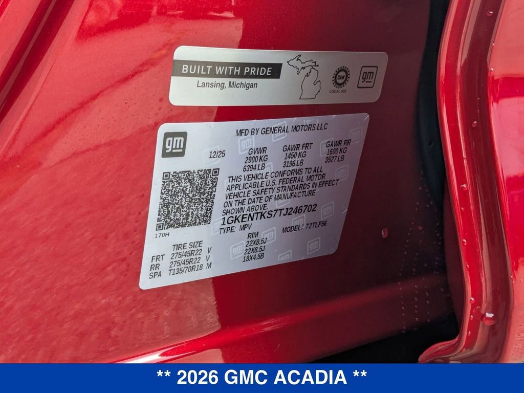 New 2026 GMC Acadia Denali Ultimate w/ LPO, All-Weather Package image 41