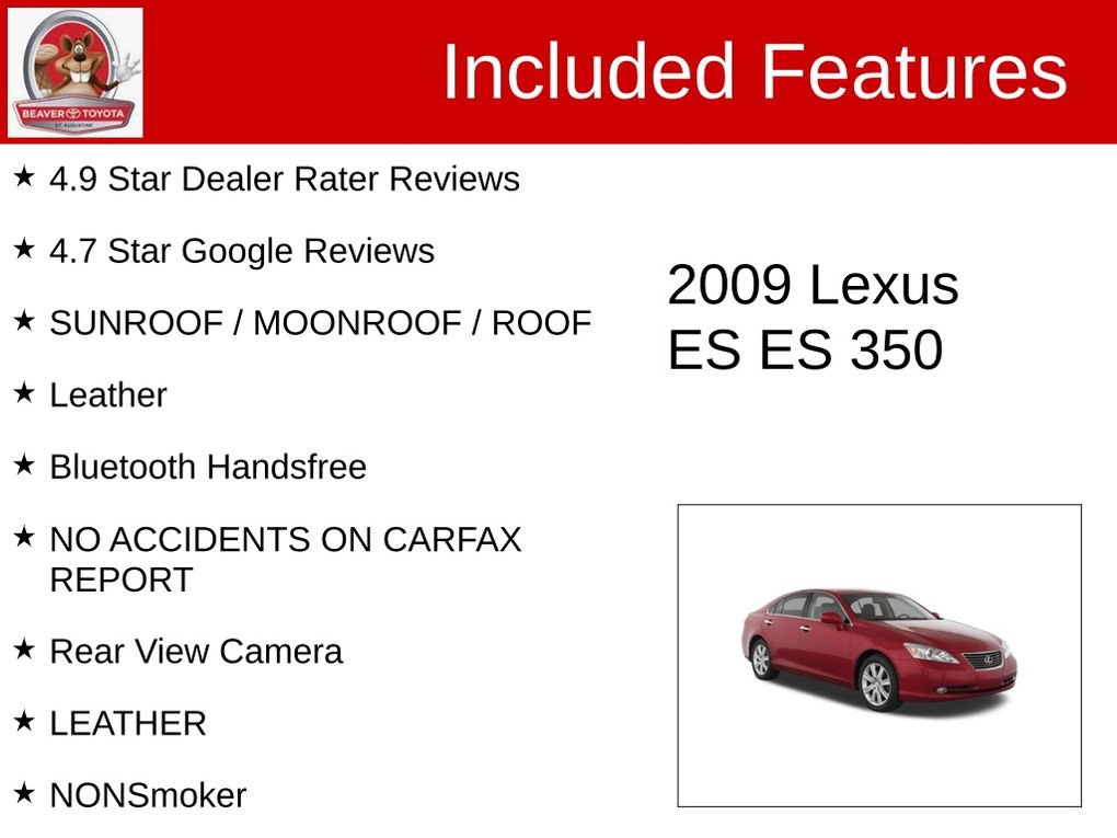 Used 2009 Lexus ES 350 FWD image 4