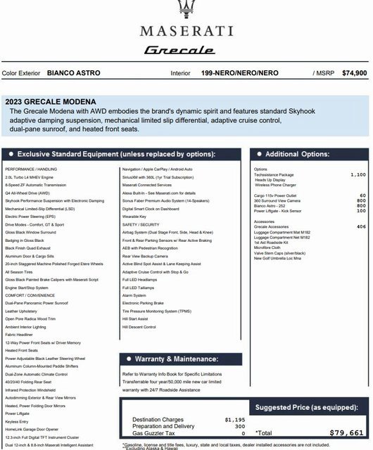 Certified 2023 Maserati Grecale Modena image 2