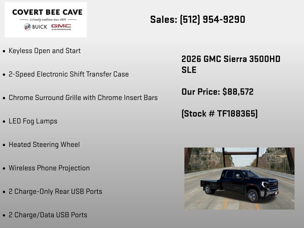 New 2026 GMC Sierra 3500 SLE w/ SLE Convenience Package AWD/4WD image 30