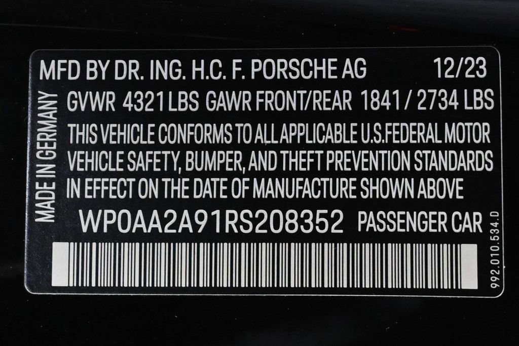 Certified 2024 Porsche 911 Carrera image 26