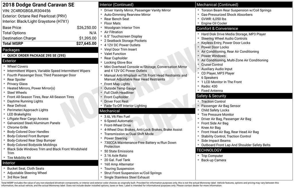 Used 2018 Dodge Grand Caravan SE image 72