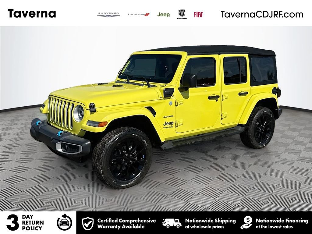 Used 2022 Jeep Wrangler Unlimited Sahara w/ Safety Group AWD/4WD image 1