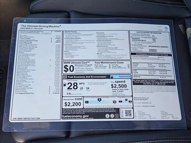 New 2026 BMW X1 xDrive28i w/ Technology Package image 17