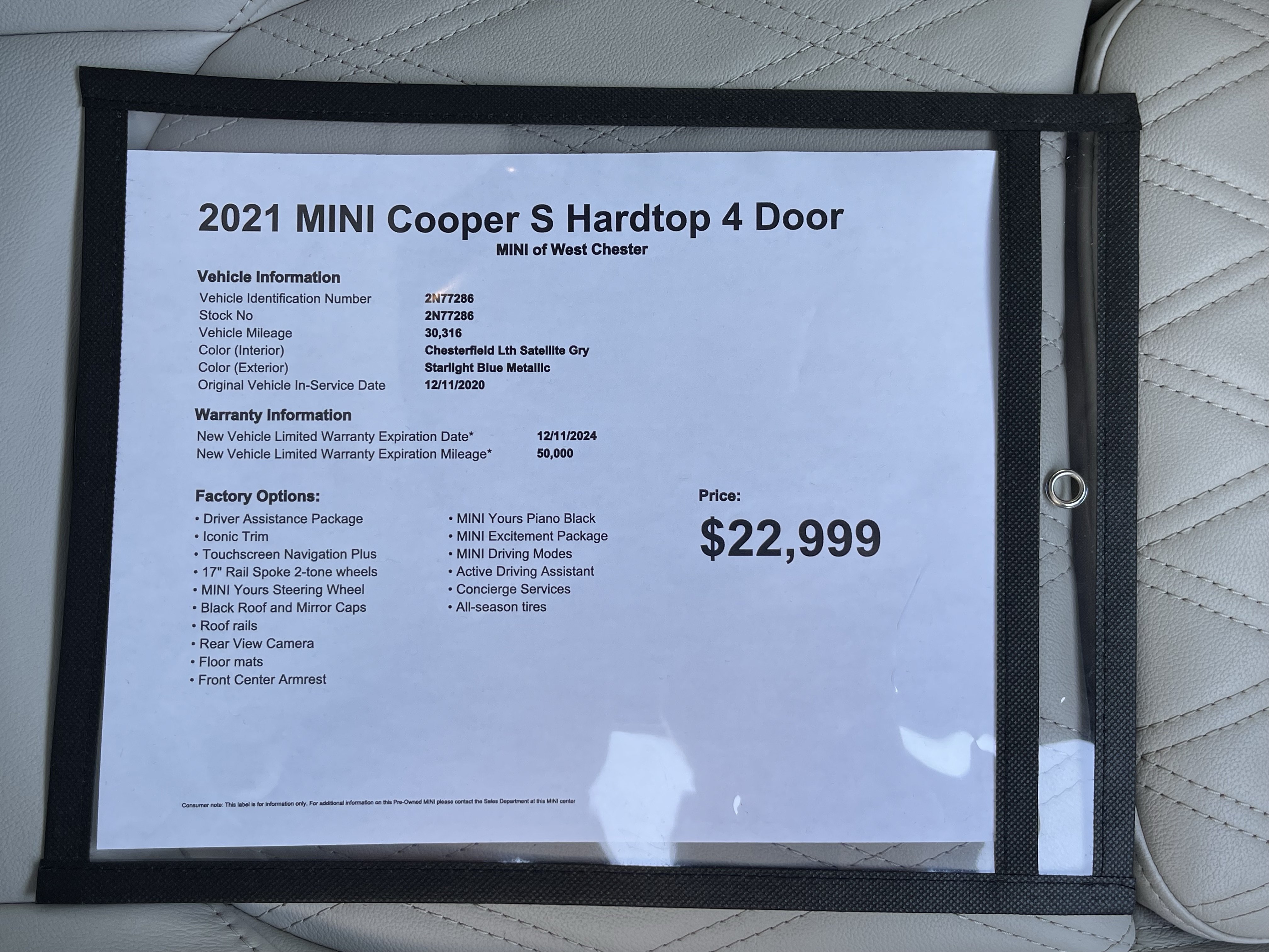 Used 2021 MINI Cooper S w/ Driver Assistance Package FWD image 17