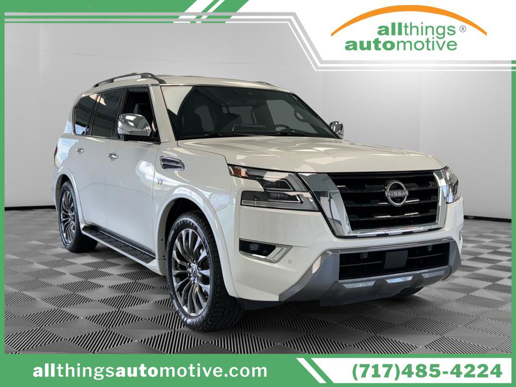 Used 2021 Nissan Armada Platinum w/ Captain's Chairs Package