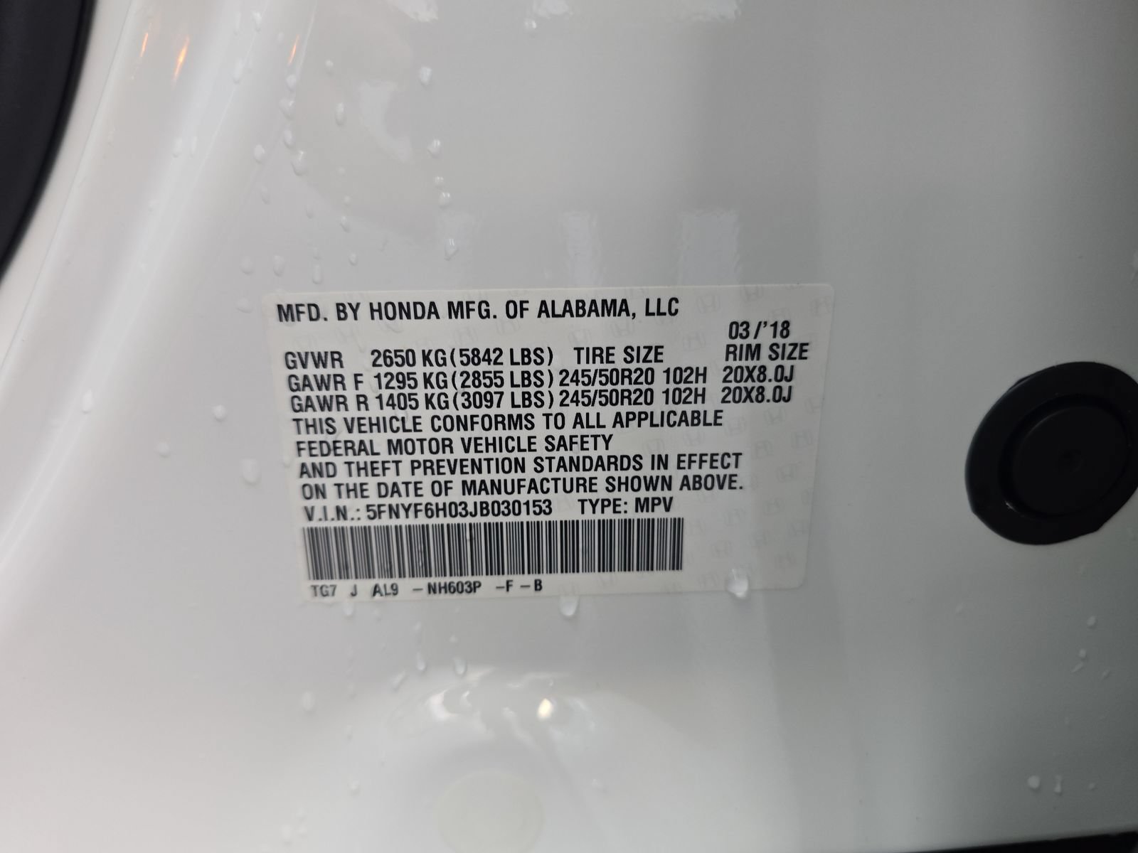 Used 2018 Honda Pilot Elite image 31