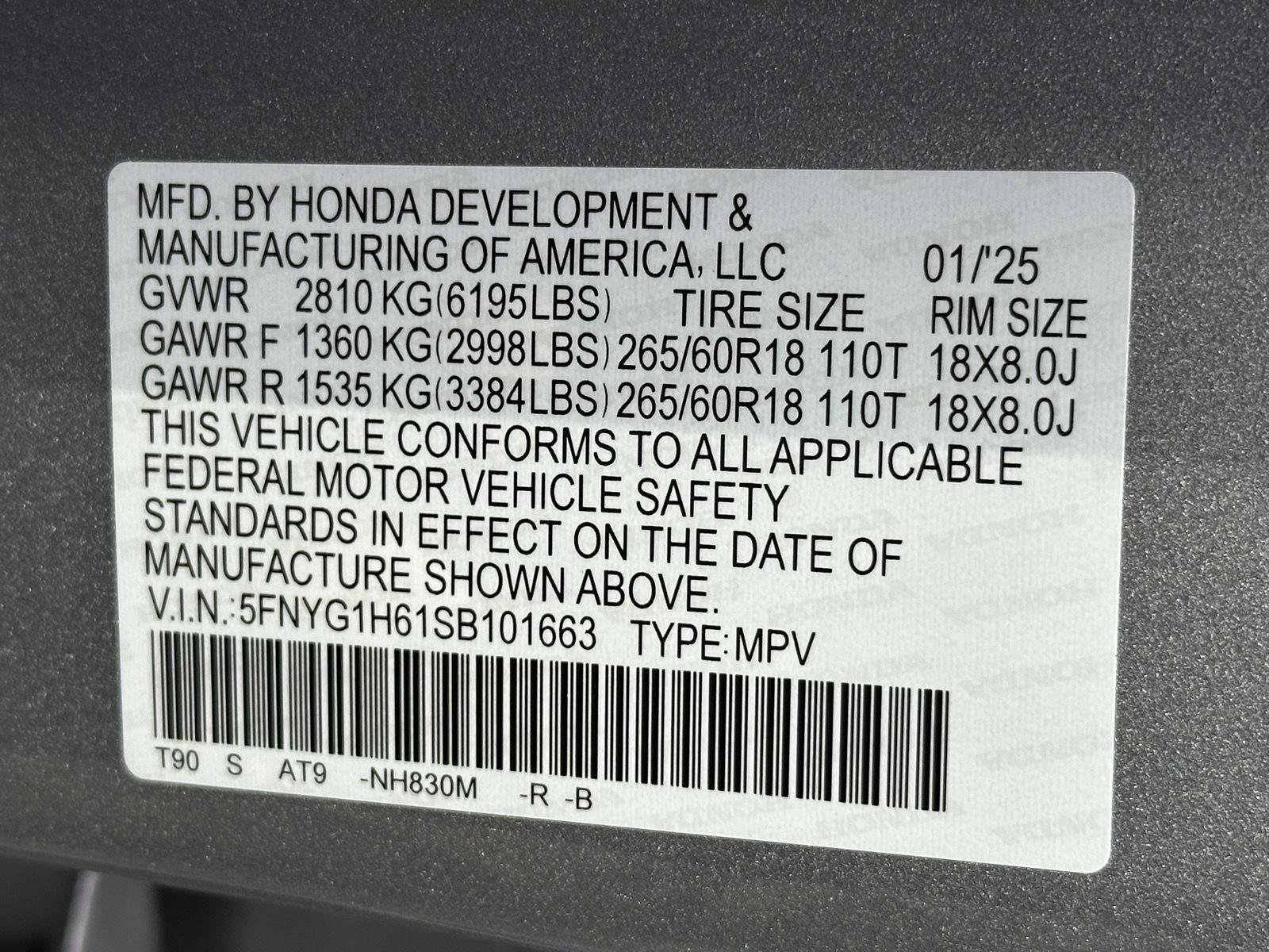 Certified 2025 Honda Pilot TrailSport image 15